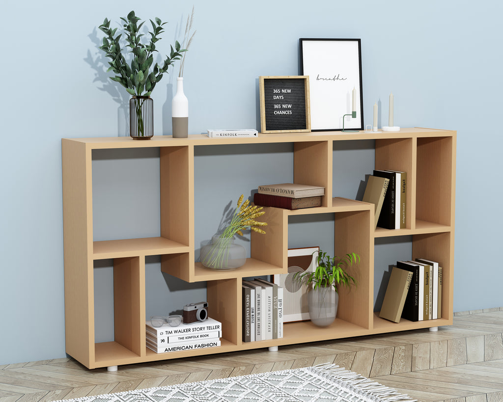 · Holz L Stand Farben – „Lanisa“ 4 Raumteiler Regal Bücherregal VCM24