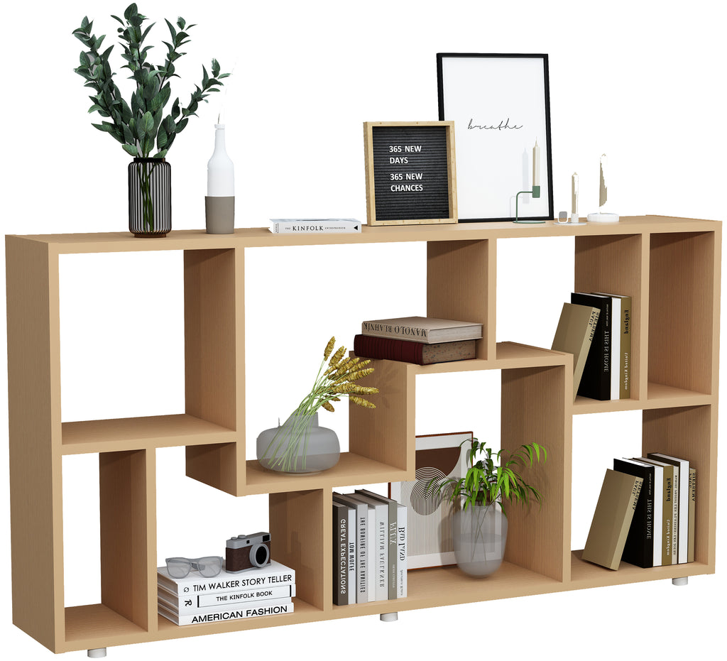 L Bücherregal – VCM24 · Holz Raumteiler 4 Regal Stand „Lanisa“ Farben