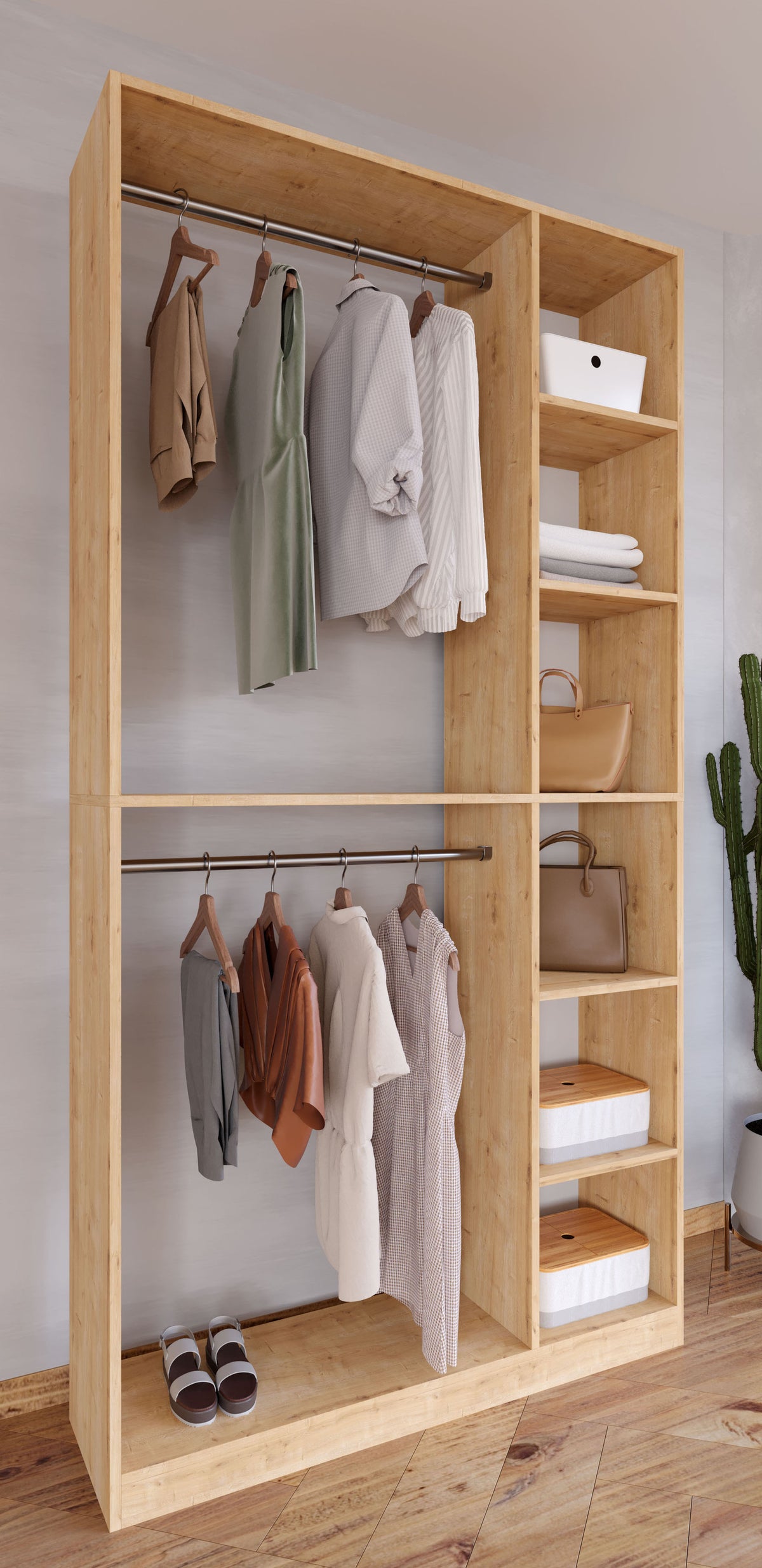offener begehbarer kleiderschrank regal „palosa xl“ · 3 farben