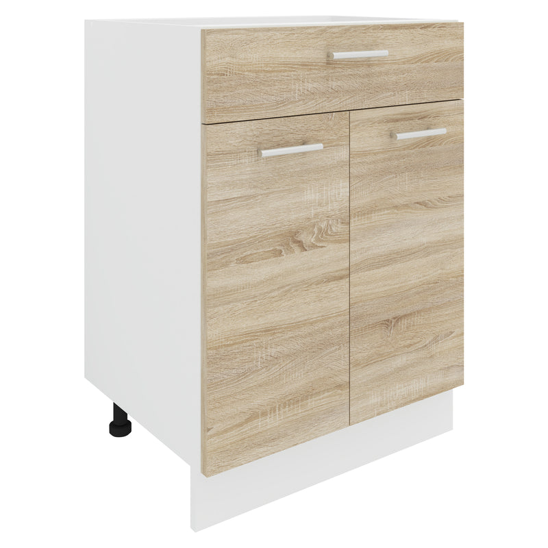 Küchenschrank B 60 cm Unterschrank Schublade „Esilo“ · 3 Farben – VCM24