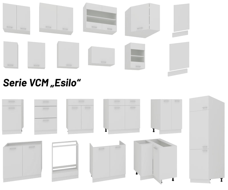 Küchenschrank – 50 cm „Esilo“ B. VCM24 Farben Hängeschrank 3 Küche ·