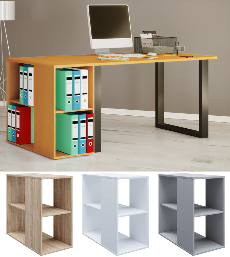 Holz Rollcontainer Bürocontainer Sideboard „Lona“ – VCM24